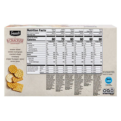 その他 Cracker Complete Series 6g7v4d0 Savoritz Six Cracker Assortment, 13.1 oz